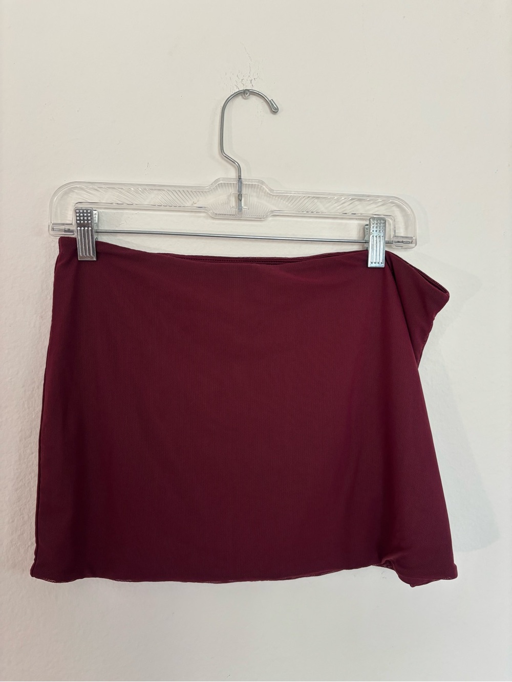 Burgandy Edikted mini Skirt